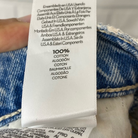 Mother The Huffy Skimp Ripped High Waist Straight Leg Jeans - Picture 10 of 11